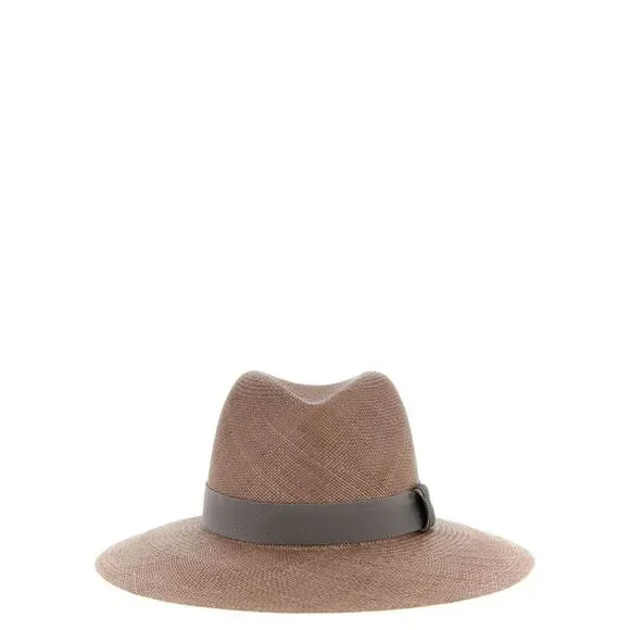 Brunello Cucinelli Women 'Precious Leather Band' Hat - Picture 1 of 3